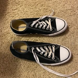 Black Converse sneakers